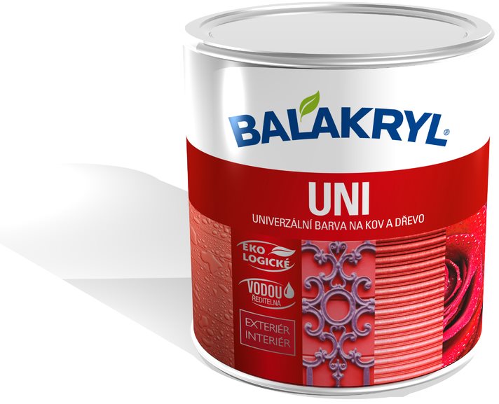 Balakryl Uni lesk 0101 , 0,7 kg, pastelově šedý