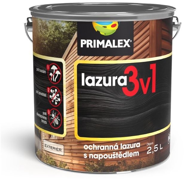 PPG Primalex lazura tenkovrstvá 3v1 mahagon amer, 2,5 l