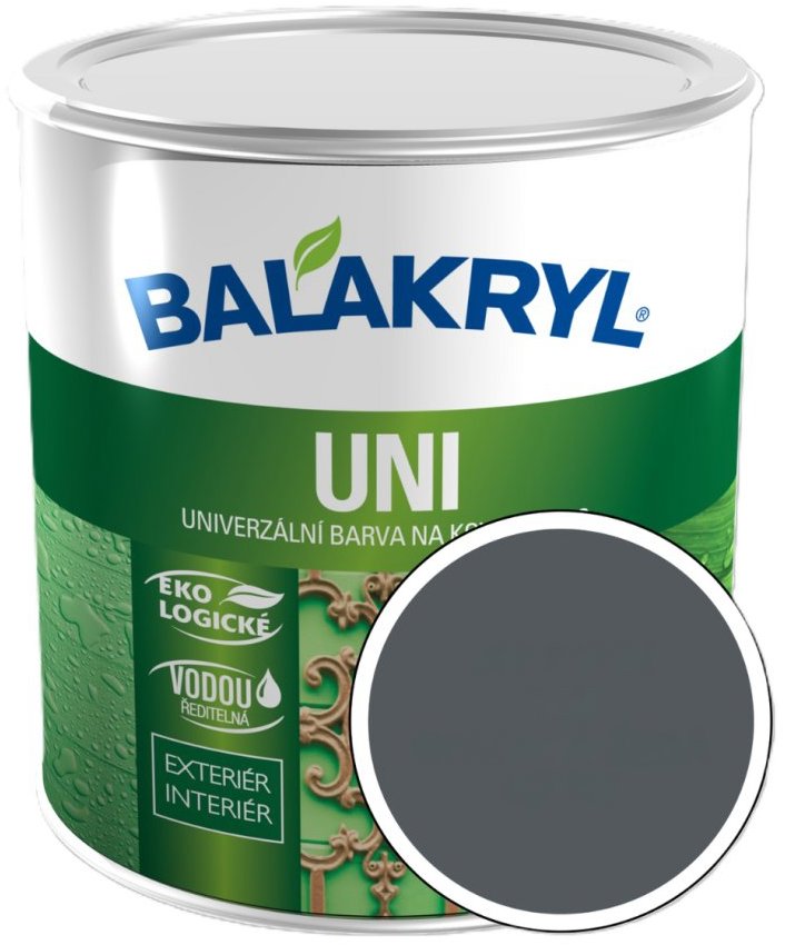 PPG Balakryl Uni Satin 7011, 0,7 kg, ocelově šedá