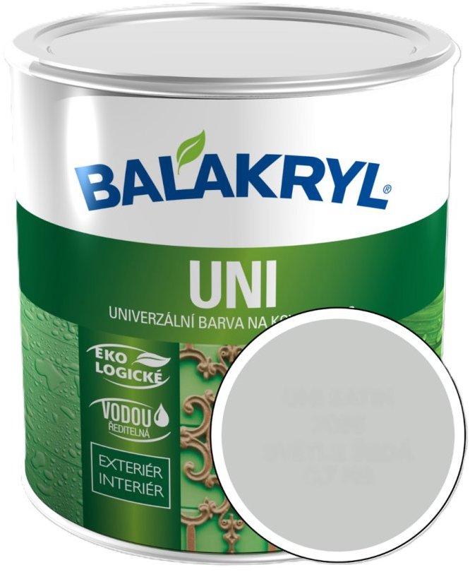 PPG Balakryl Uni Satin 7035, 0,7 kg, světle šedá