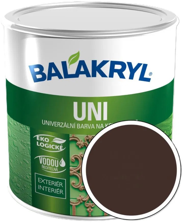 PPG Balakryl Uni Satin 8017, 0,7 kg, čokoládová hnědá
