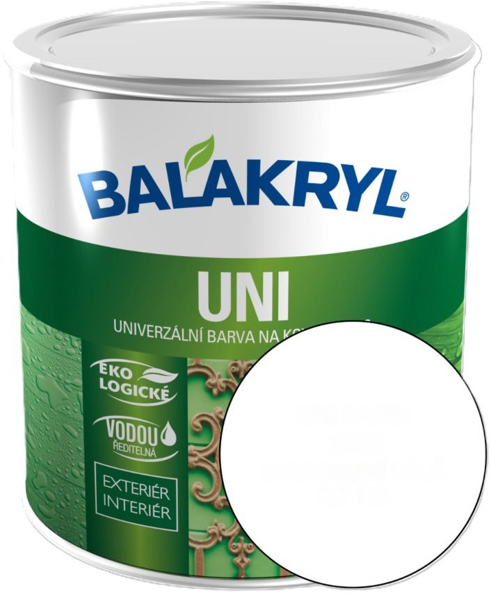 PPG Balakryl Uni Satin 9016, 0,7 kg, dopravní bíl