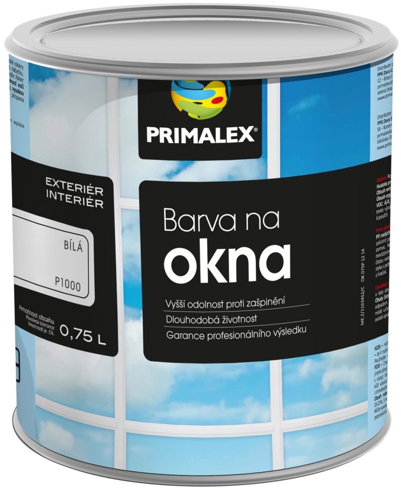 PPG Primalex na okna 0,75 l, bílá