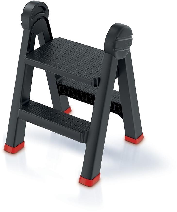 PROSPERPLAST schůdky TITAN LADDER černý 47x43,5x63 cm
