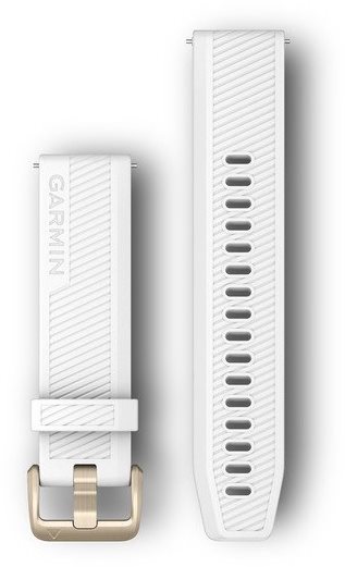 Garmin Quick Release 20 silikonový bílý (zlatá přezka)