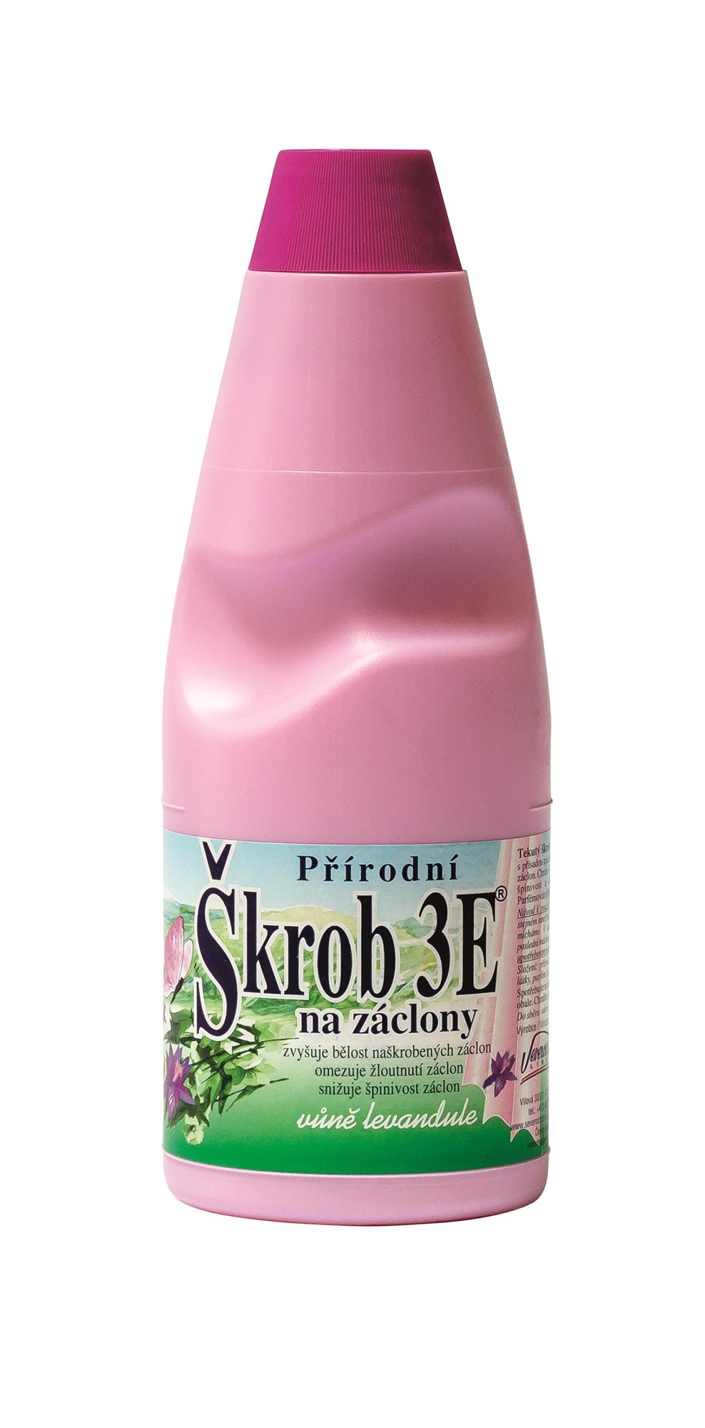 3E Přírodní tekutý škrob na záclony 500 ml (10 praní)