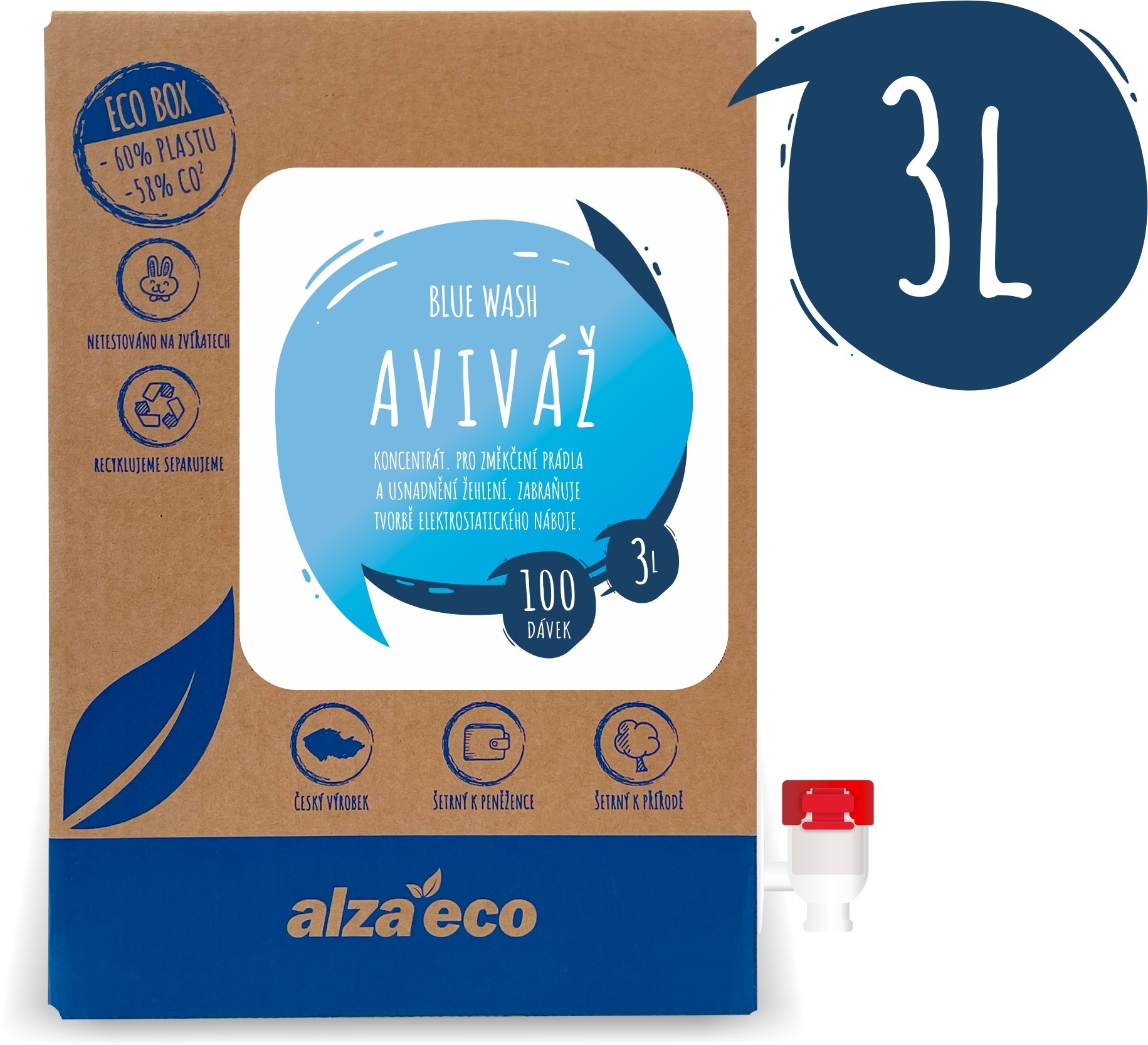 AlzaEco Aviváž Blue Wash 3 l