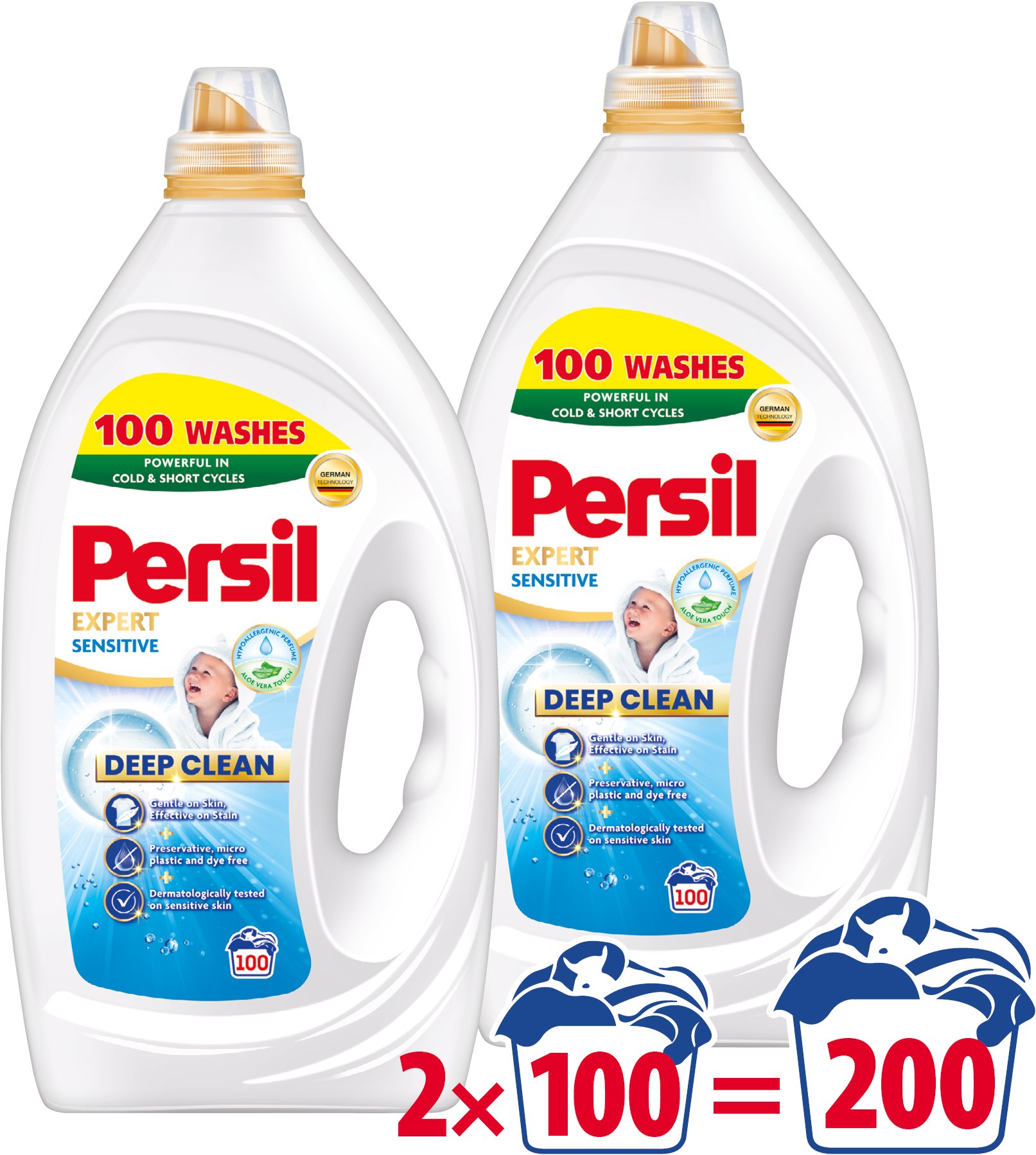 PERSIL Expert Sensitive 2× 4,5 l (200 praní)