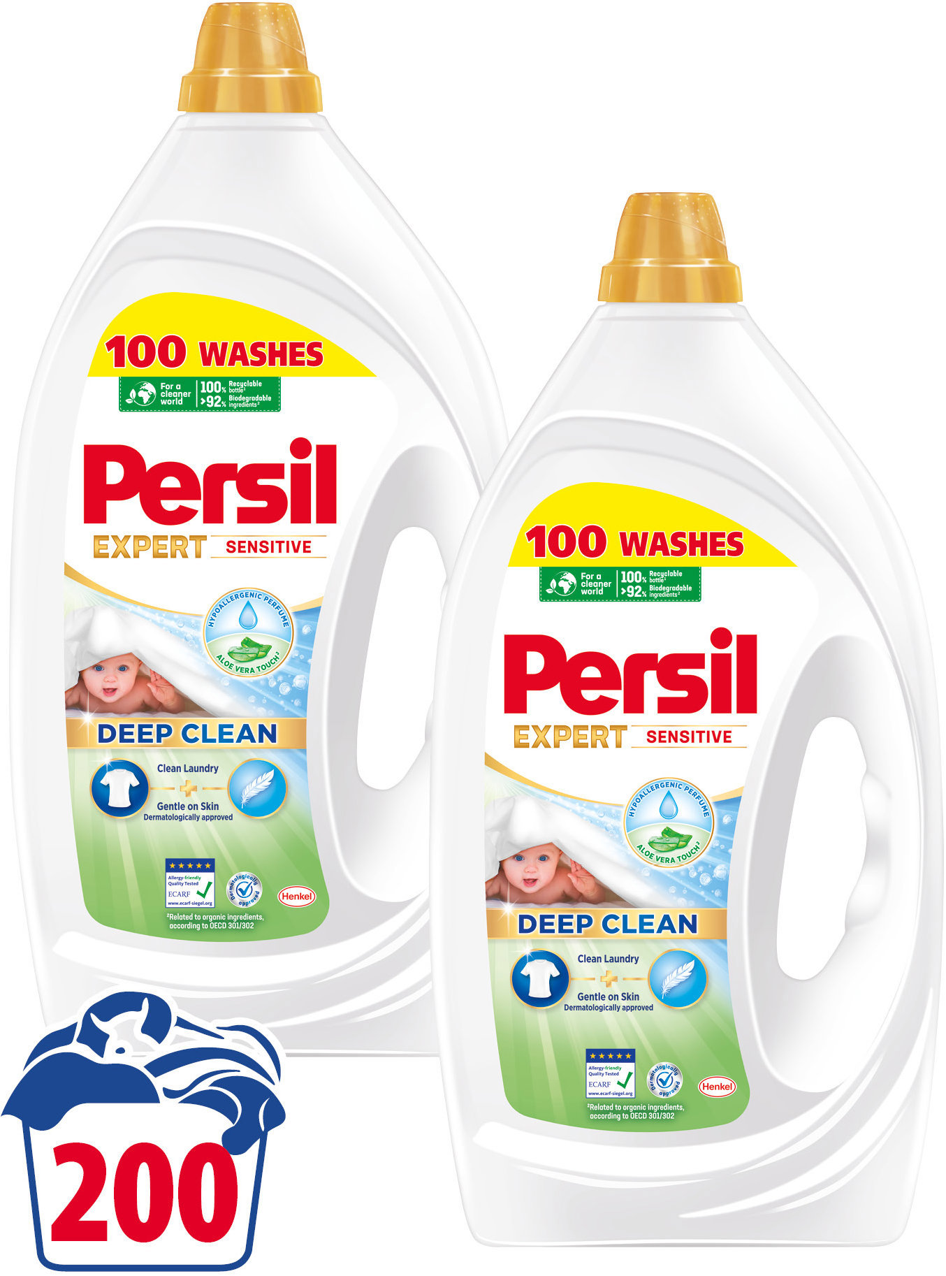Persil Gel Sensitive 2× 4,5 l