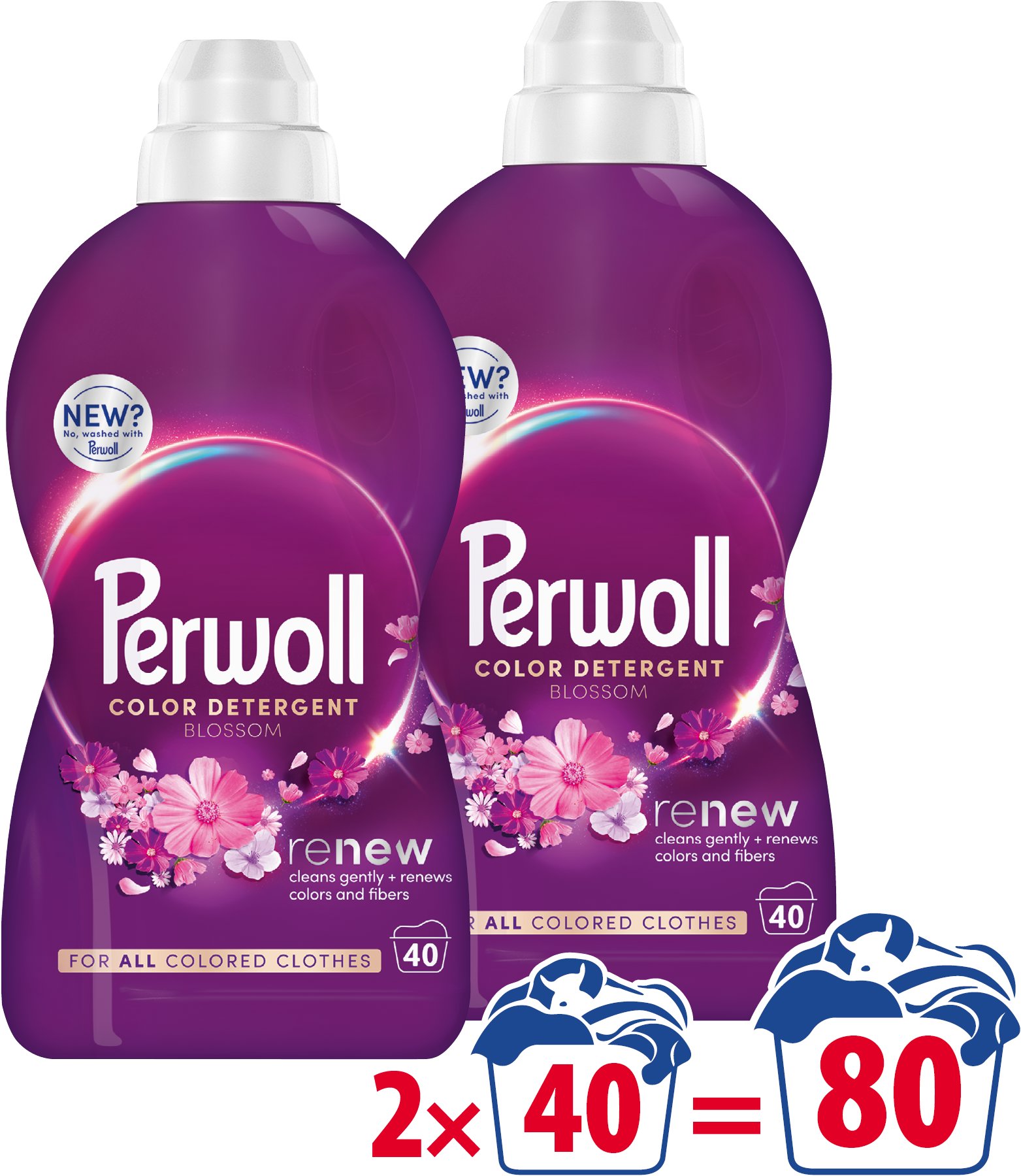 PERWOLL Renew Blossom 2× 2 l (80 praní)