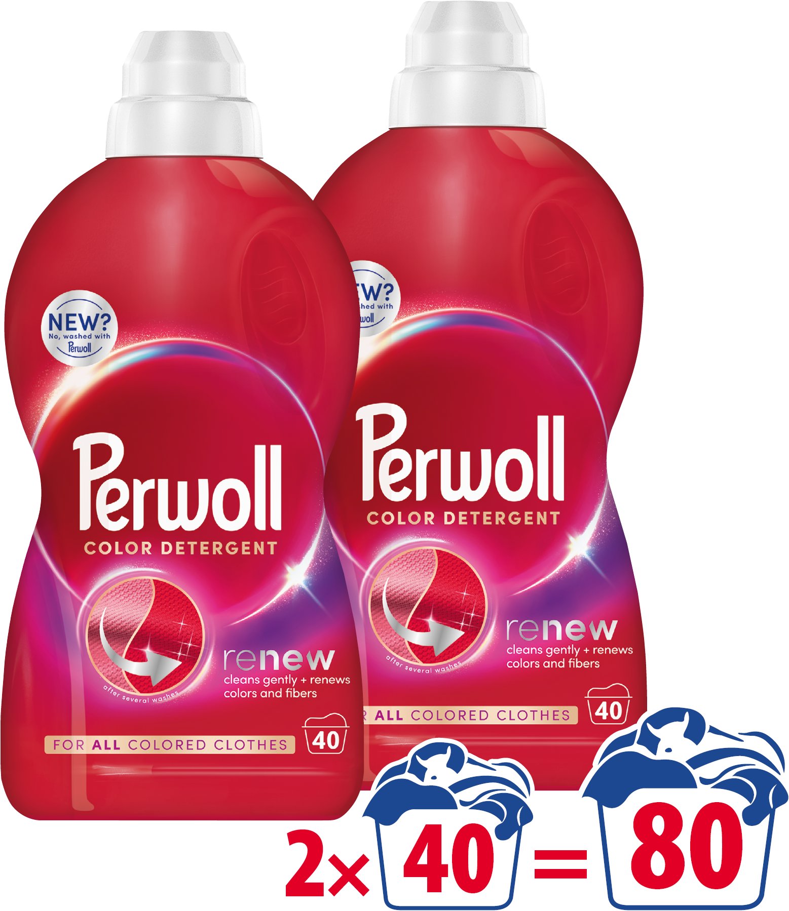 PERWOLL Renew Color 2× 2 l (80 praní)