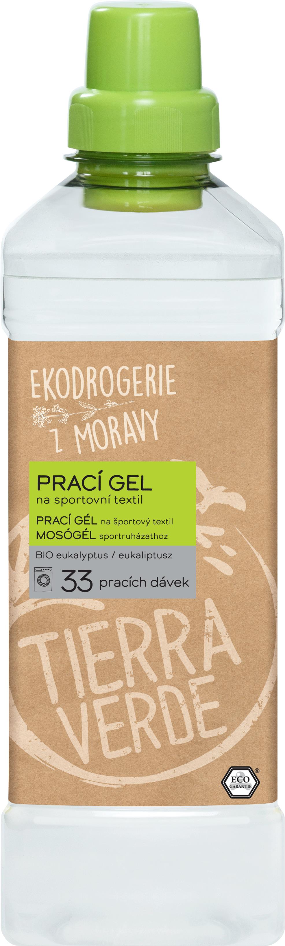 TIERRA VERDE prací gel sport BIO eukalyptus 1 l