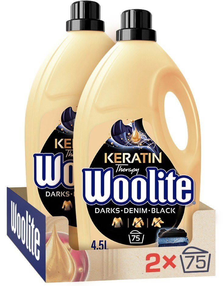 WOOLITE Dark With Keratin 2× 4,5l