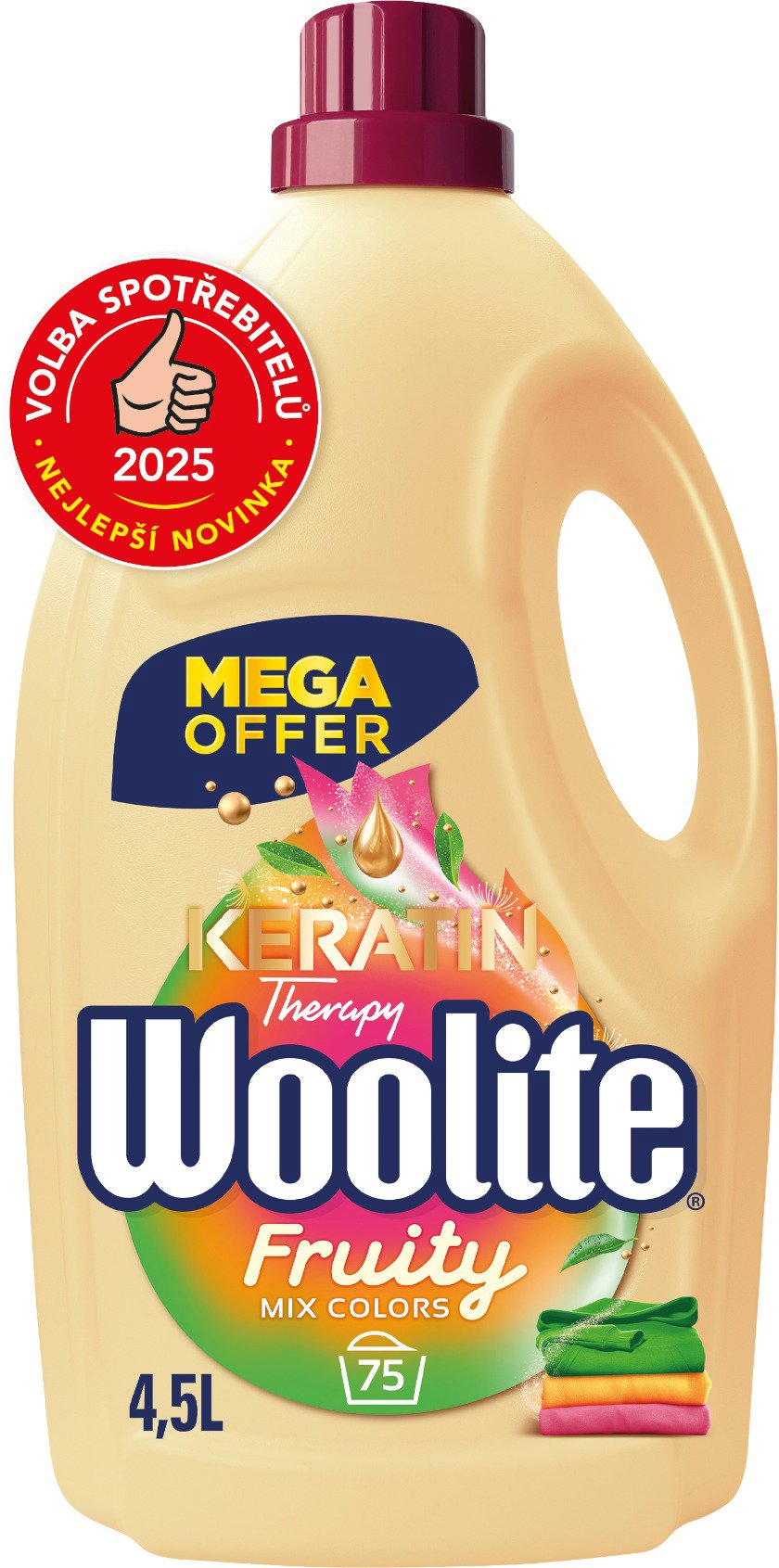 WOOLITE Keratin Therapy Fruity Color 4,5 l