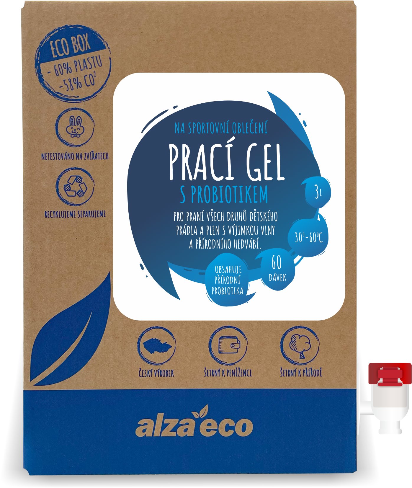AlzaEco na sportovní oblečení s probiotikem 3 l