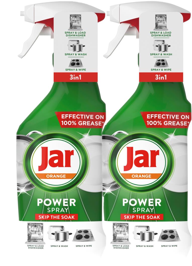 JAR Power Spray 3v1 Pomerančová vůně 2 × 500 ml
