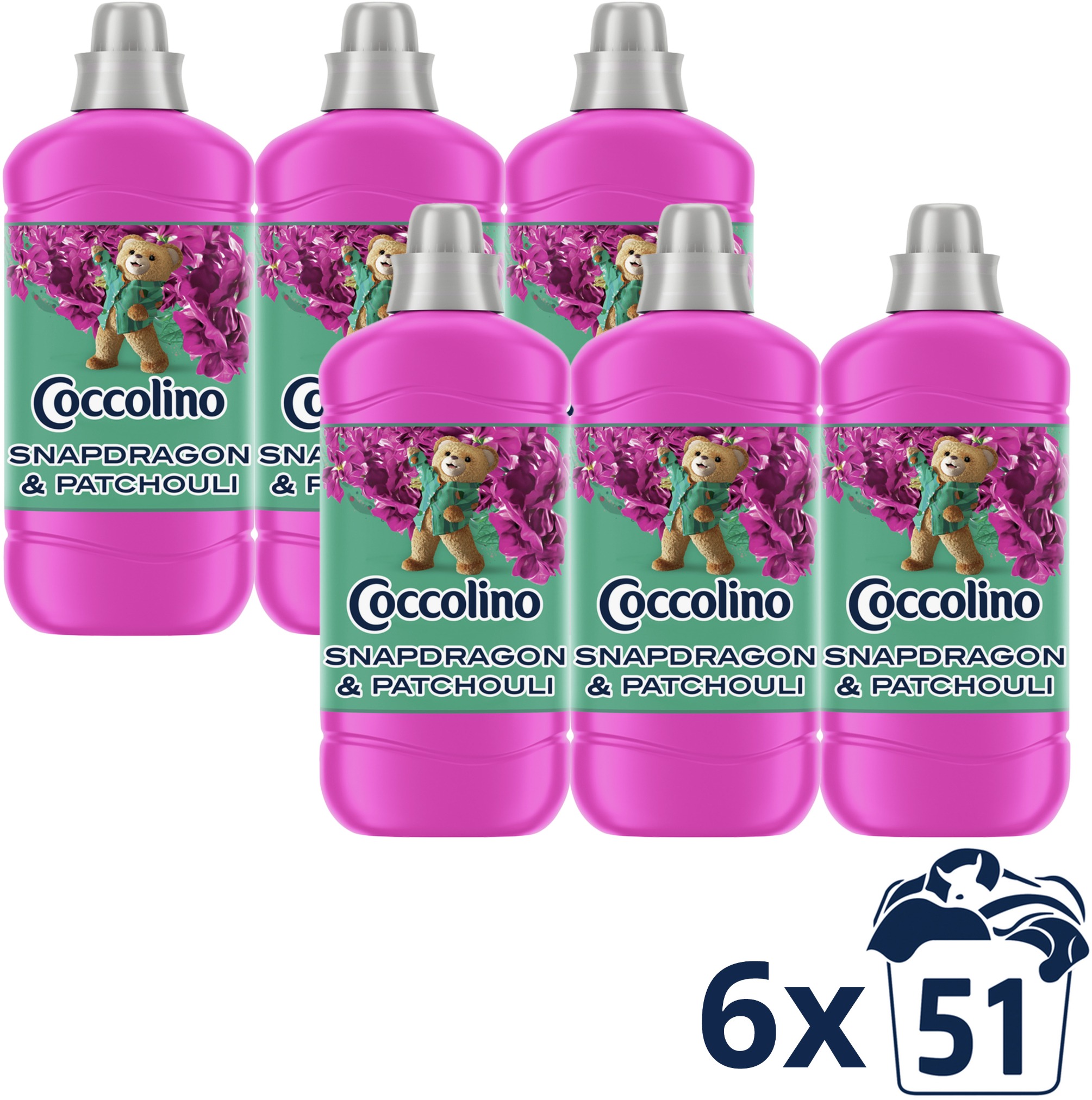 COCCOLINO Snapdragon & Patchouli 6 × 1275 ml