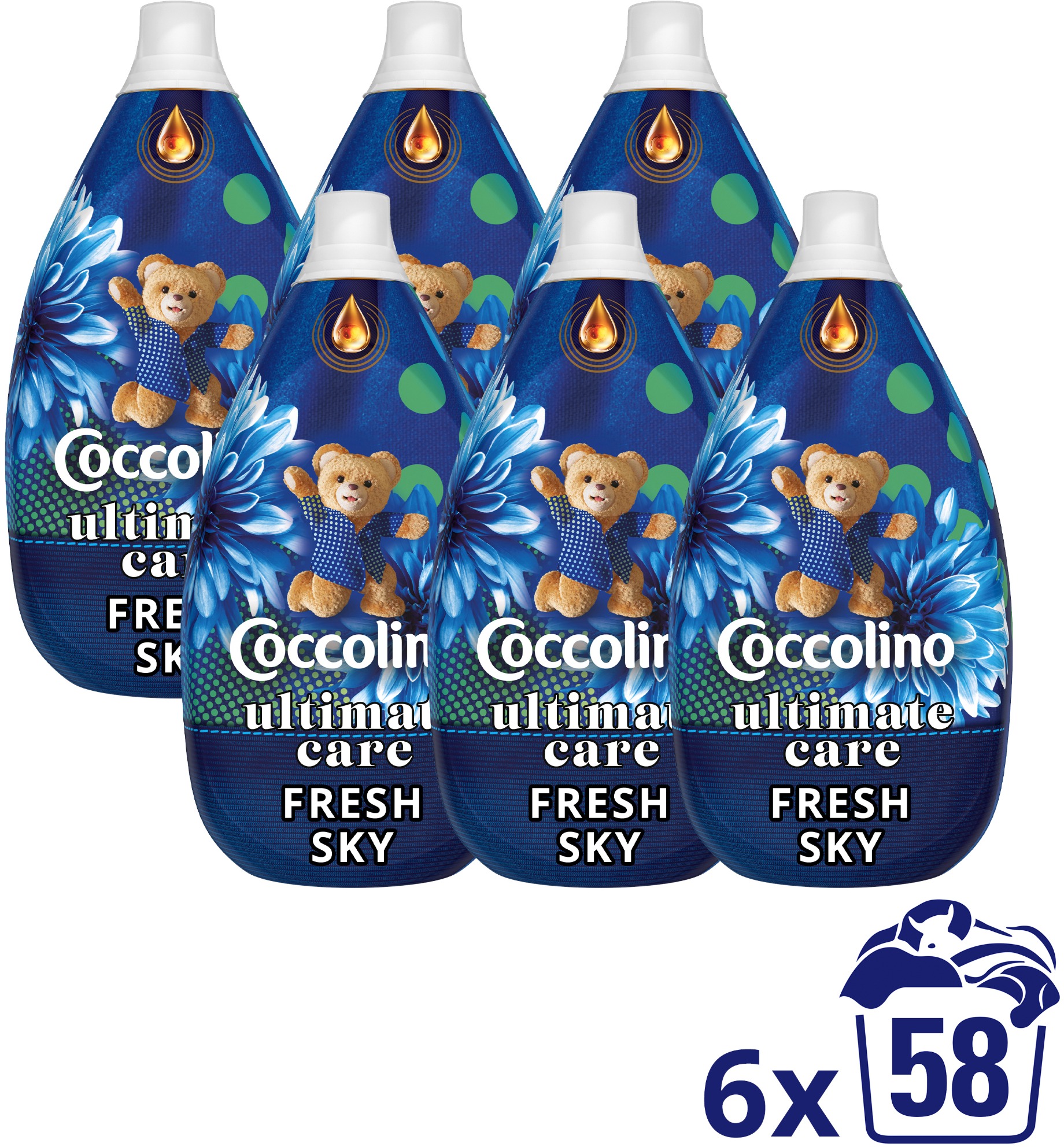 COCCOLINO Ultimate Care Fresh Sky 6 × 870 ml