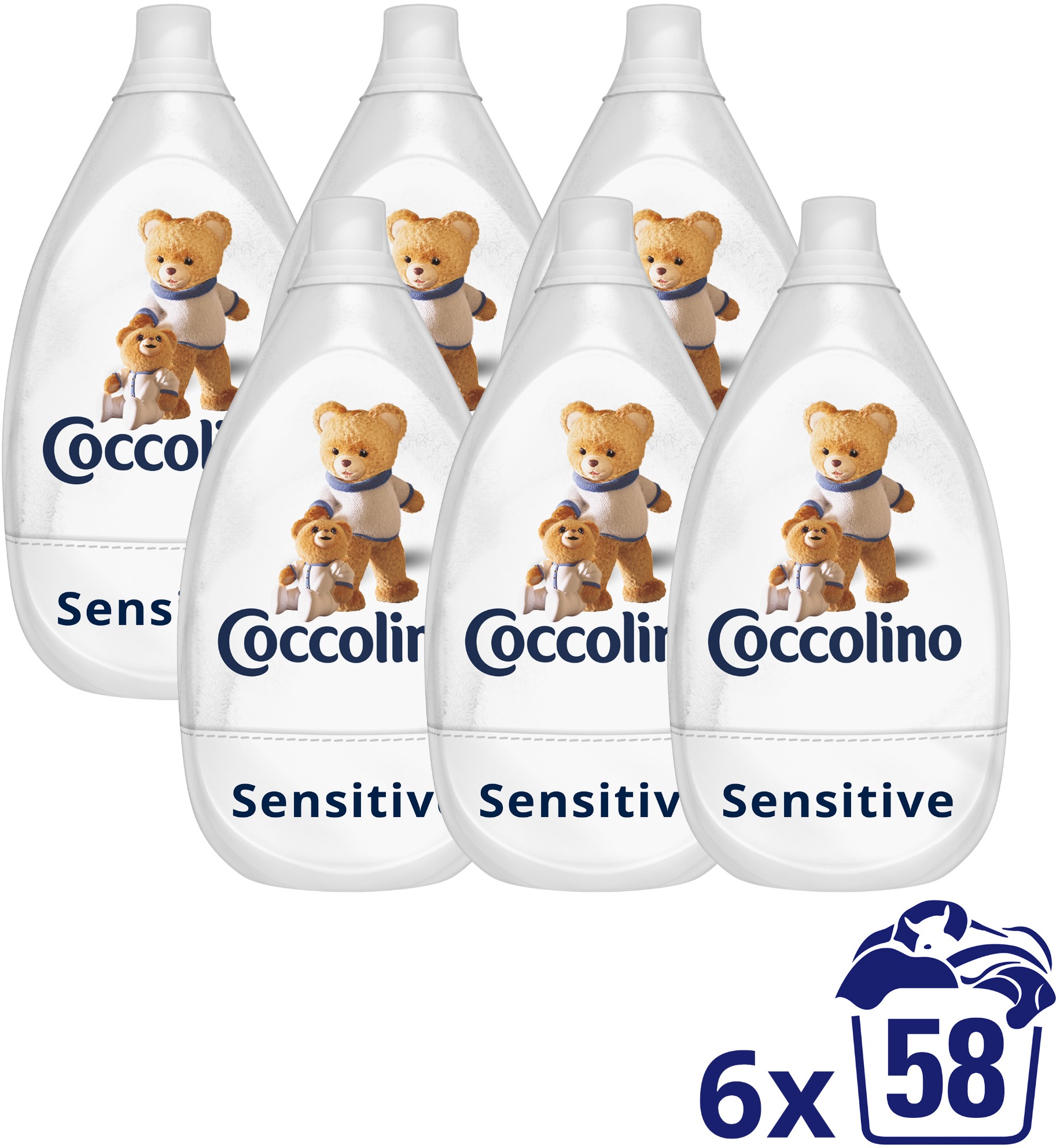 COCCOLINO Ultimate Care Sensitive Pure 6 × 870 ml