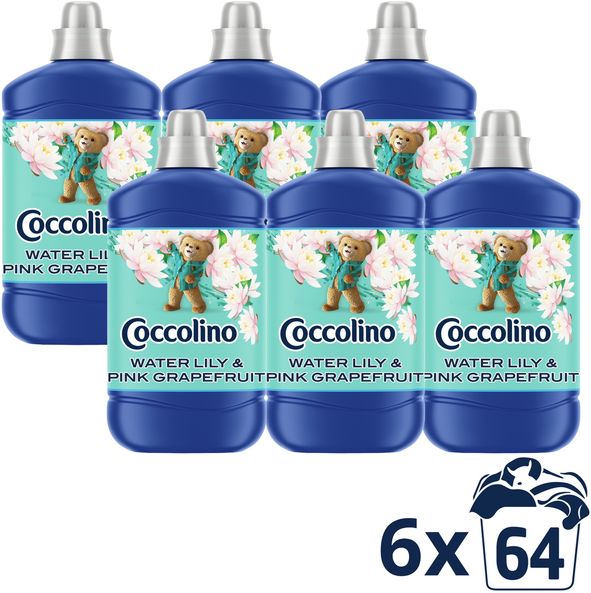 COCCOLINO Water Lily & Pink Grapefruit 6 × 1600 ml