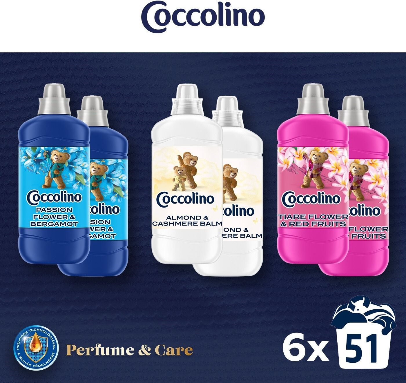 COCCOLINO Perfume & Care 6 × 1275 ml