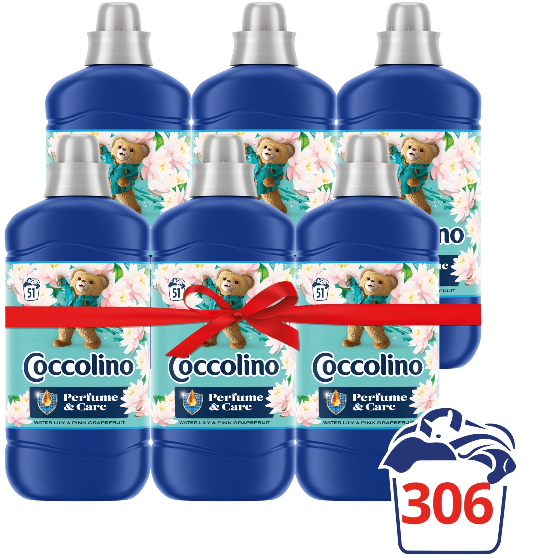COCCOLINO Water Lily & Pink Grapefruit 6× 1,275 l