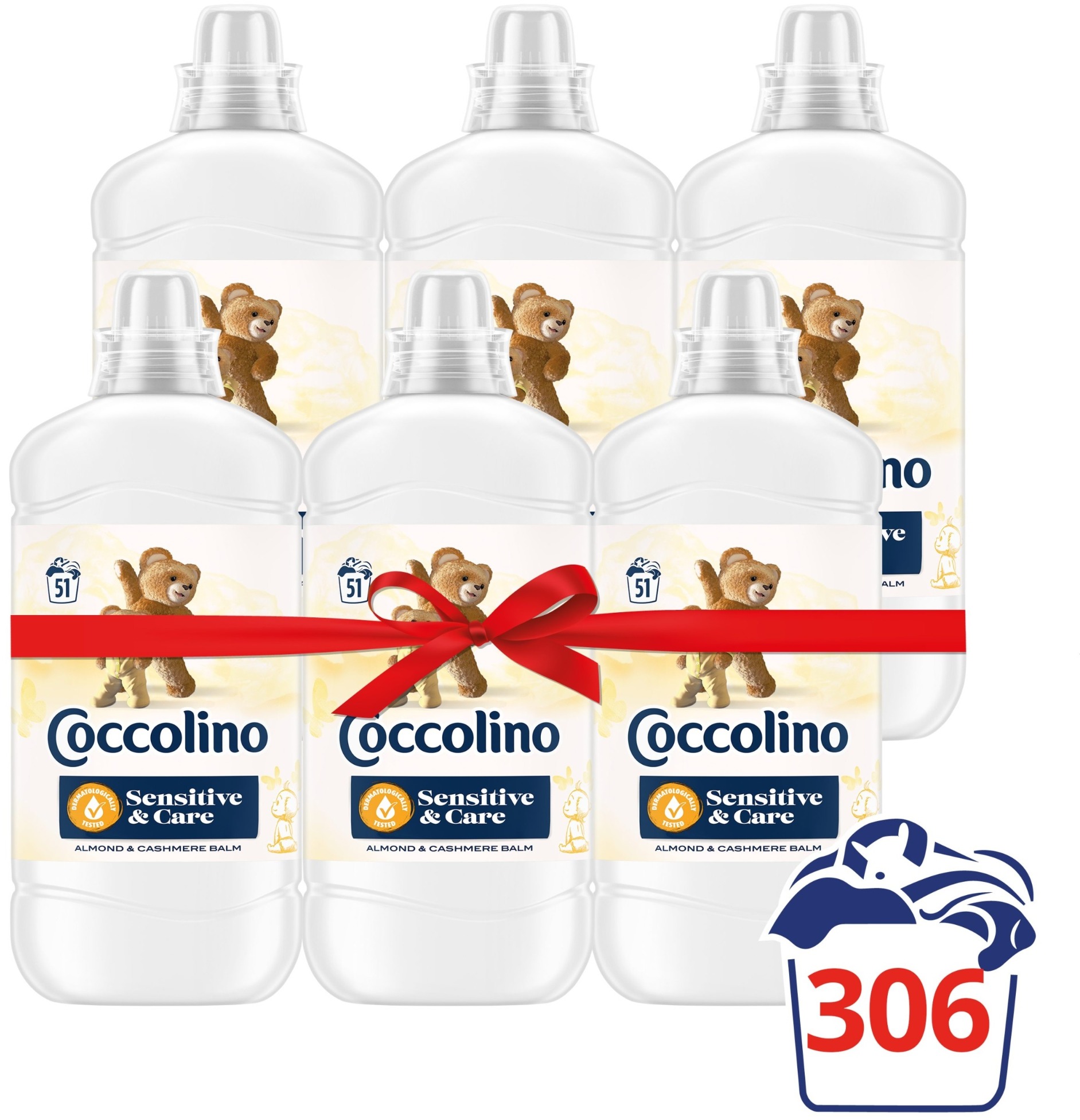 COCCOLINO Sensitive Almond 6× 1,275 l