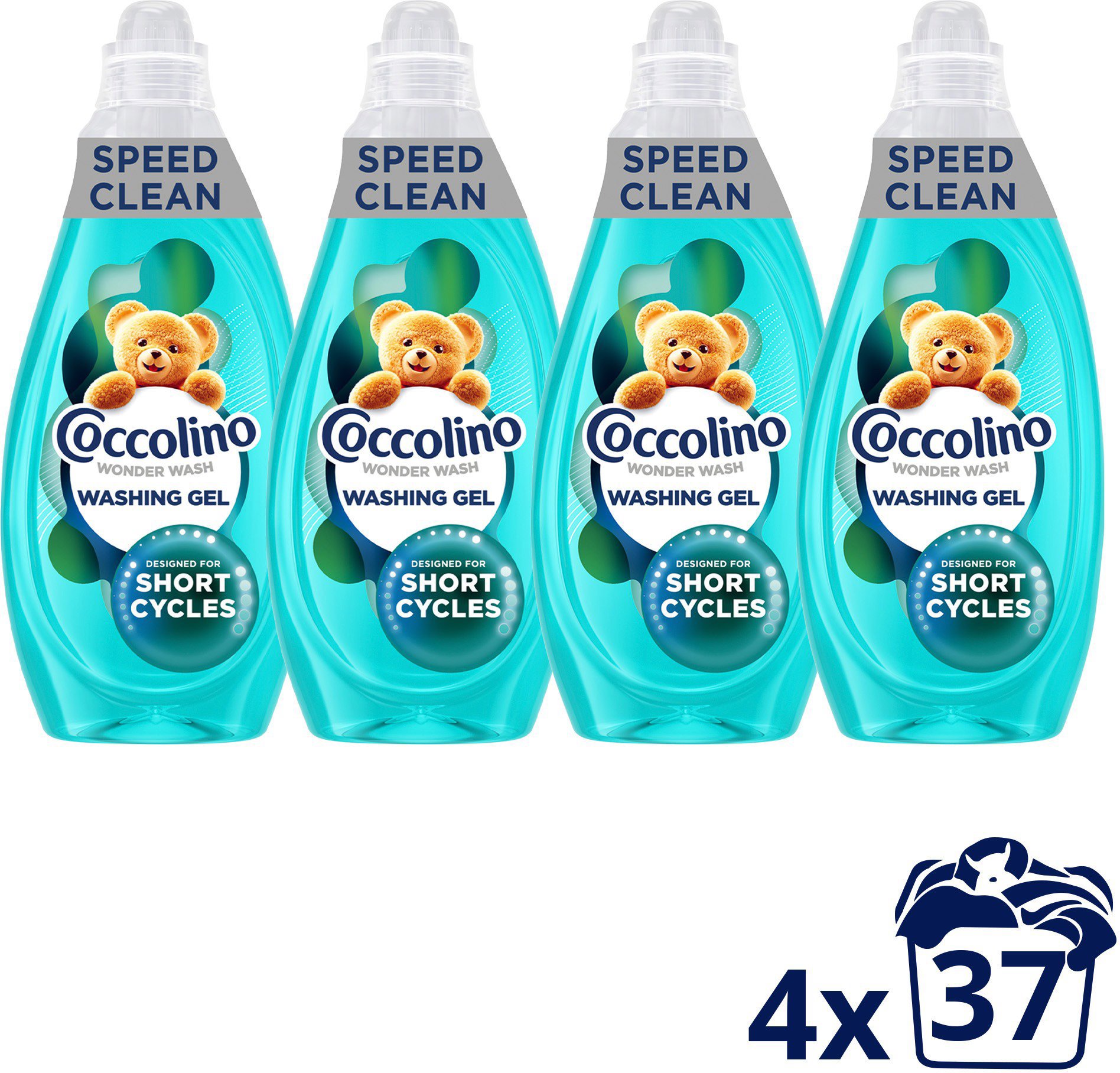 COCCOLINO Wonder Wash Speed Clean 4 × 1,48 l