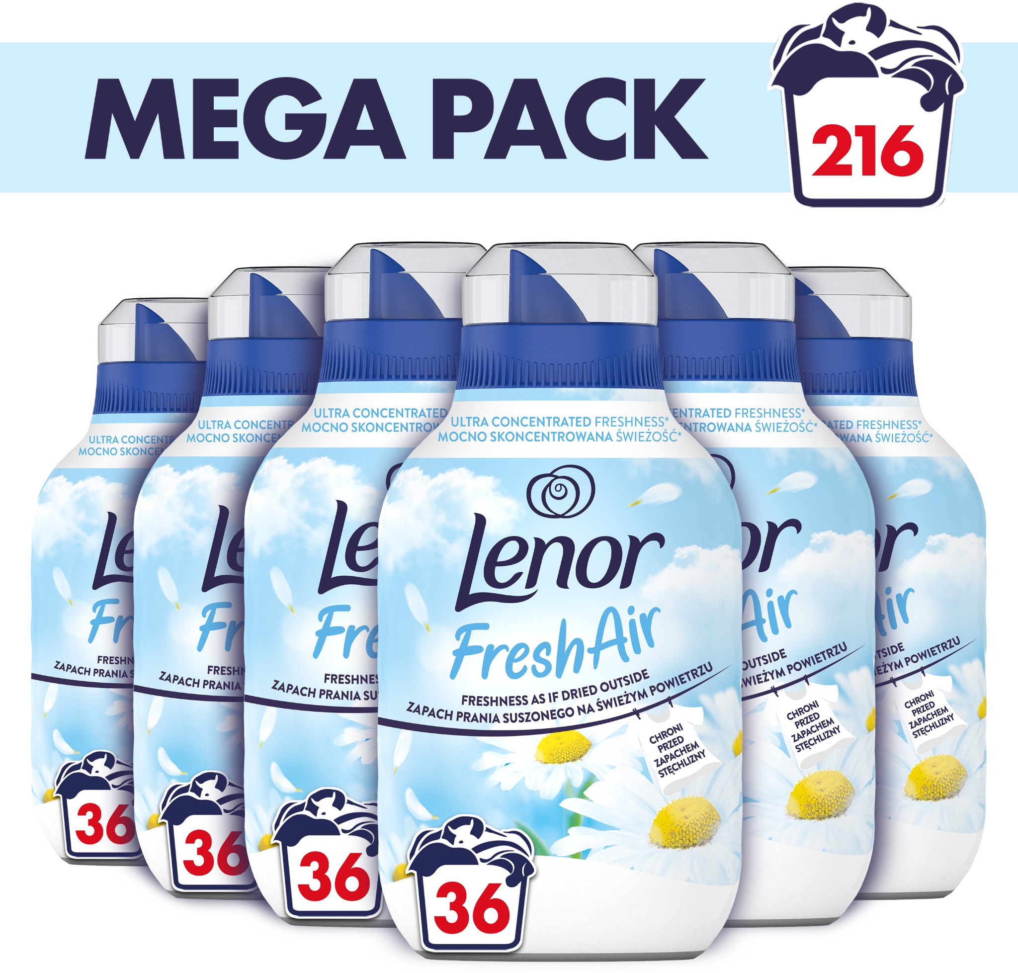 LENOR Fresh Air Sensitive 6 × 504 ml