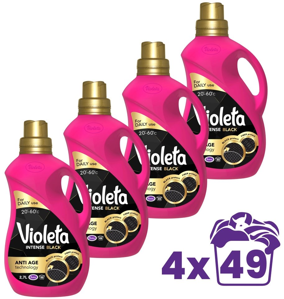 VIOlETA Intense Black 4× 2,7 l