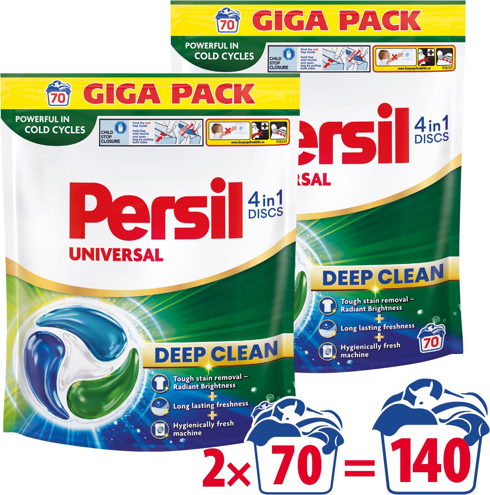 PERSIL Discs Universal 2× 70 ks