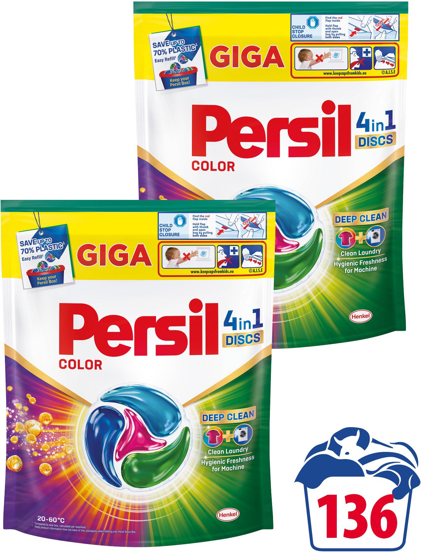 PERSIL Discs 4v1 Color 136 ks