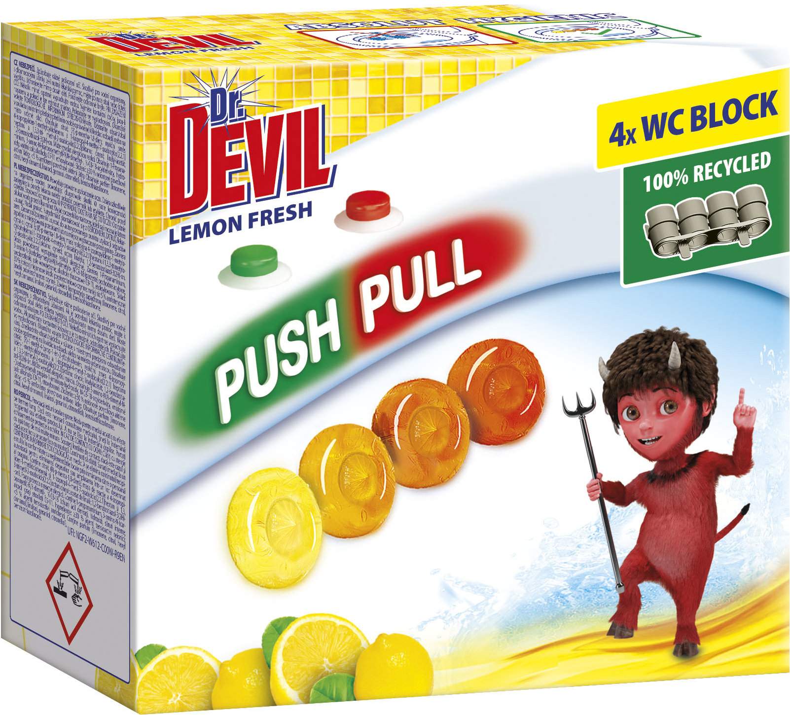 Dr. DEVIL Lemon Fresh 4 × 20 g