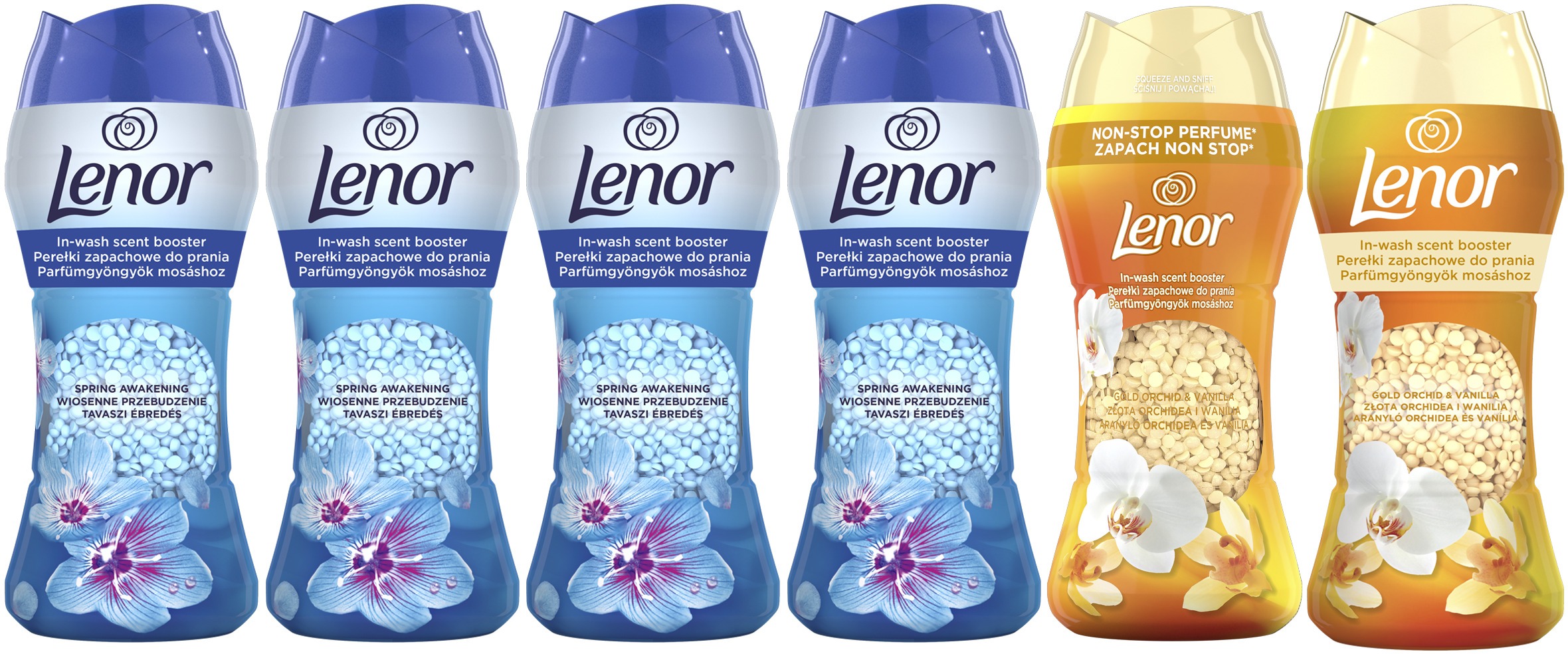 LENOR Spring Awakening 4 × 195 g + Gold Orchid & Vanilla 2 × 195 g