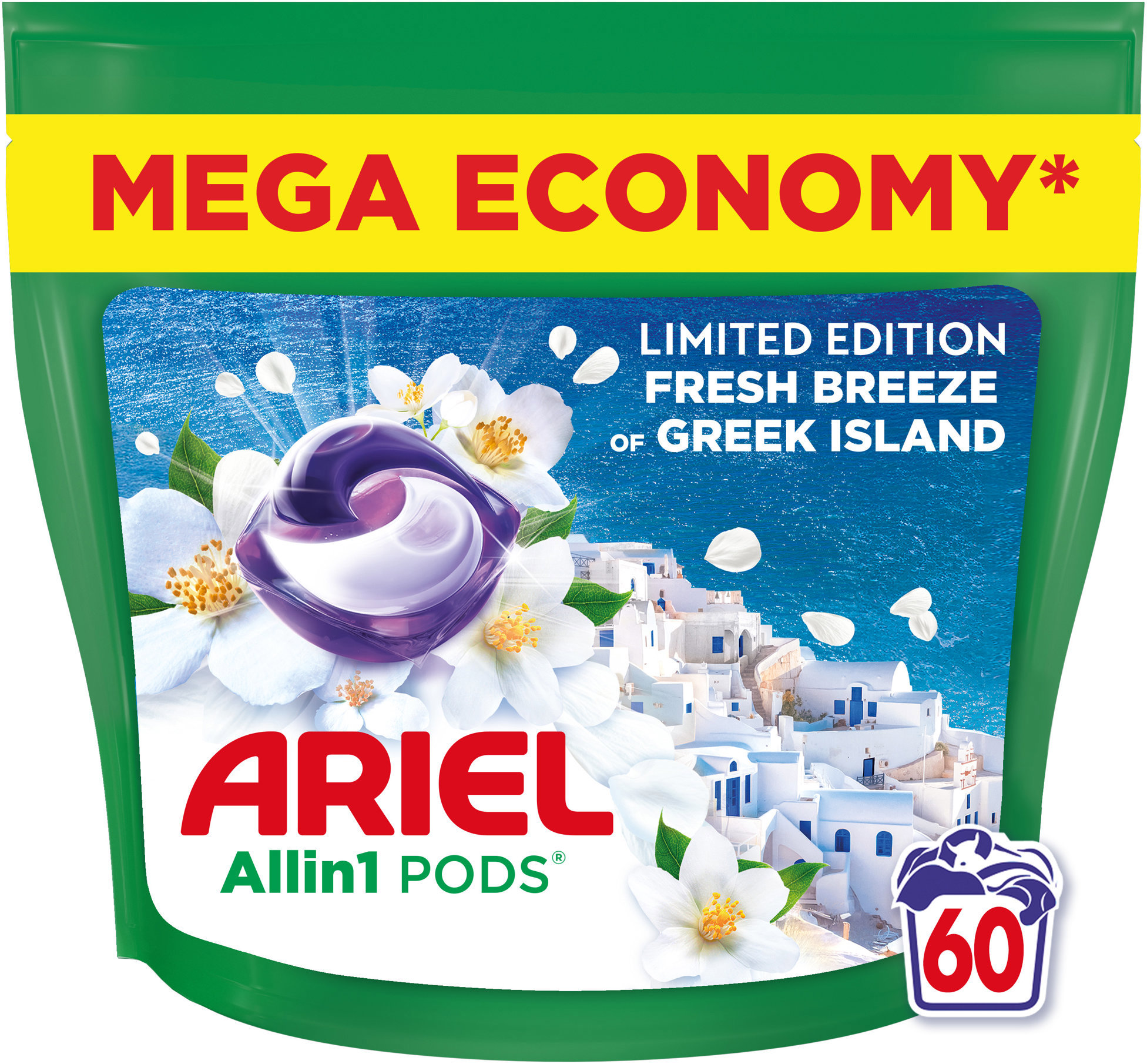 ARIEL All-in-1 Fresh Breeze Of Greek Island, 60 ks
