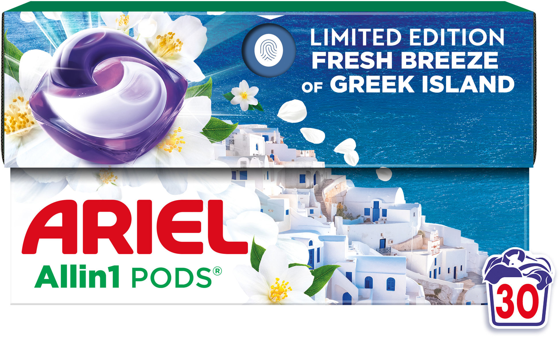 Ariel All-in-1 Fresh Breeze Of Greek Island, 30 ks