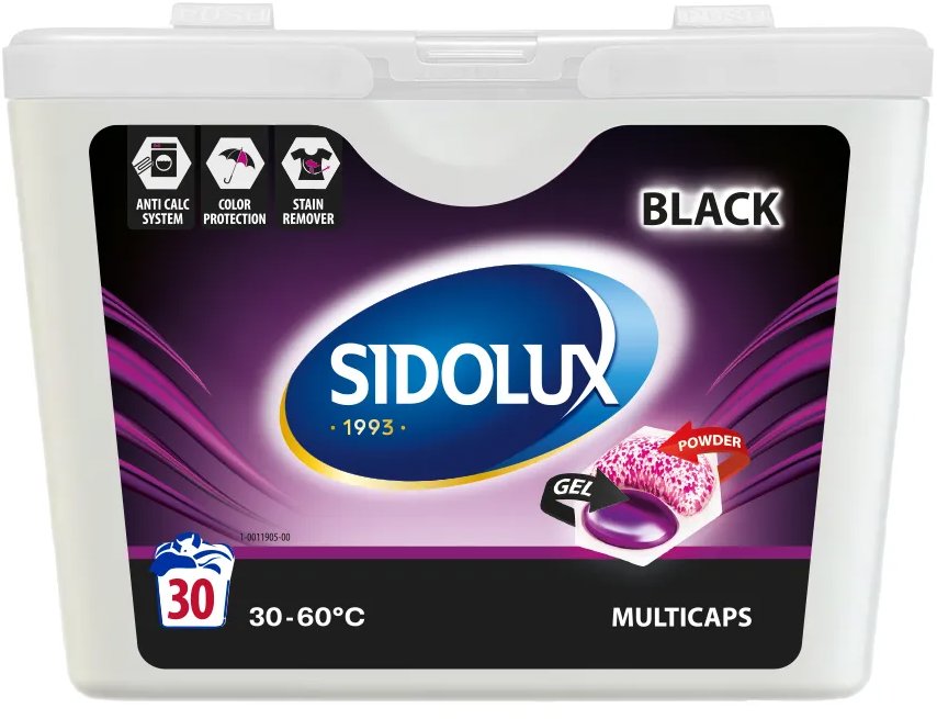 SIDOLUX Multicaps Black  30 ks
