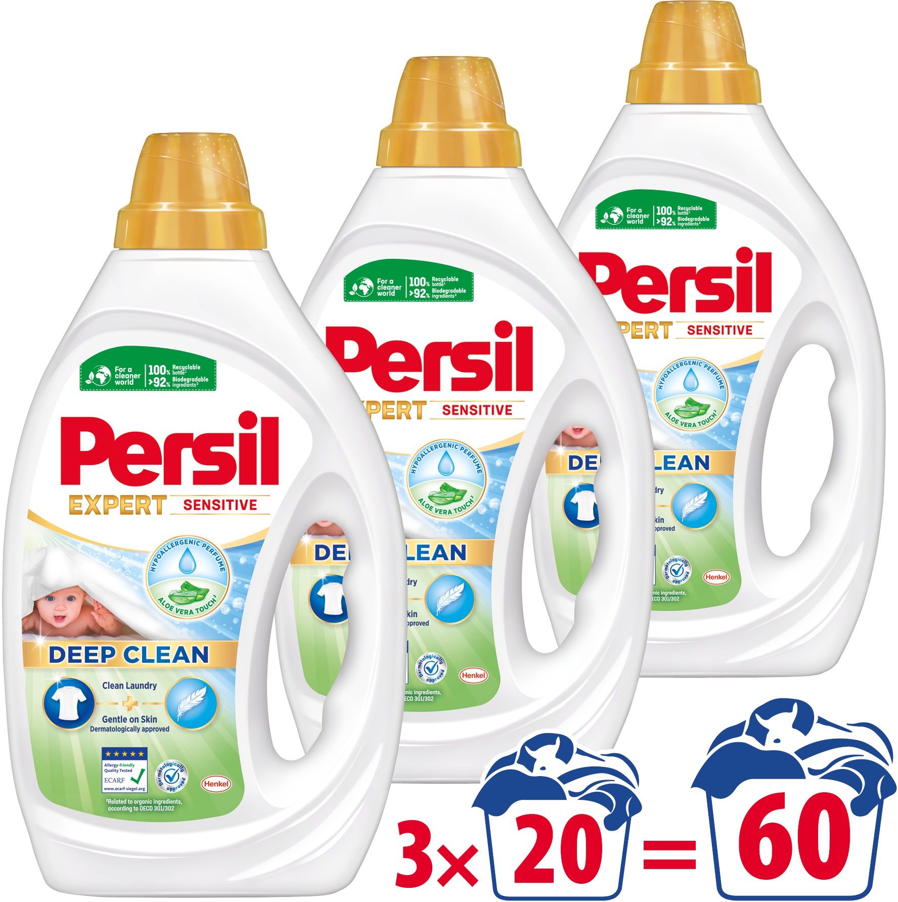 PERSIL Sensitive 3× 900 ml