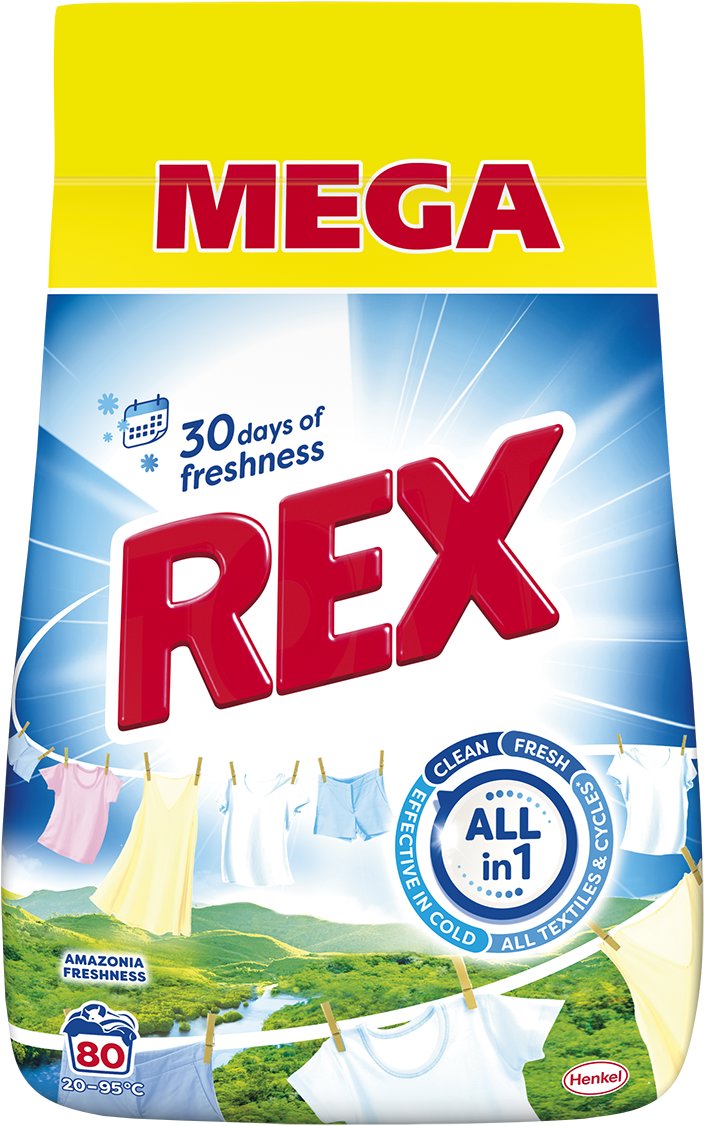 REX Amazonia Freshness 4,4 kg (80 praní)