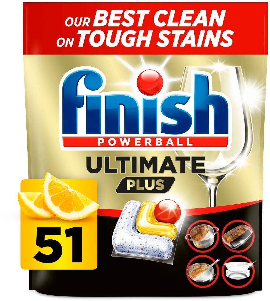 FINISH Ultimate All in 1 Plus Lemon 51 ks