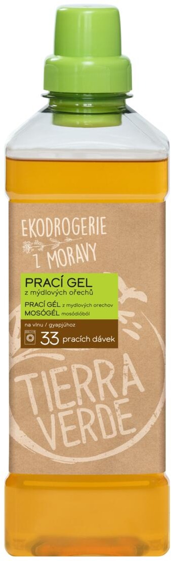 TIERRA VERDE prací gel z mýdlových ořechů na vlnu 1 l