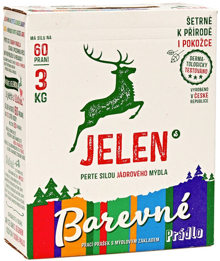JELEN Prášek na barevné 3 kg