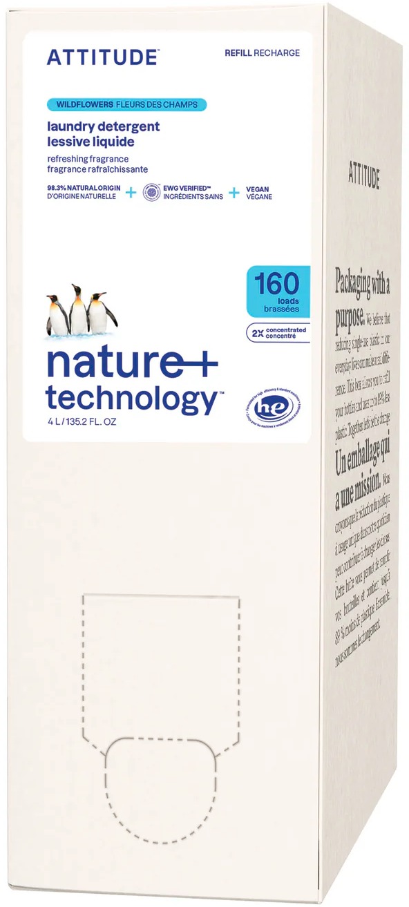 ATTITUDE Prací gel s vůní lučních květin náhradní kanystr 4 l