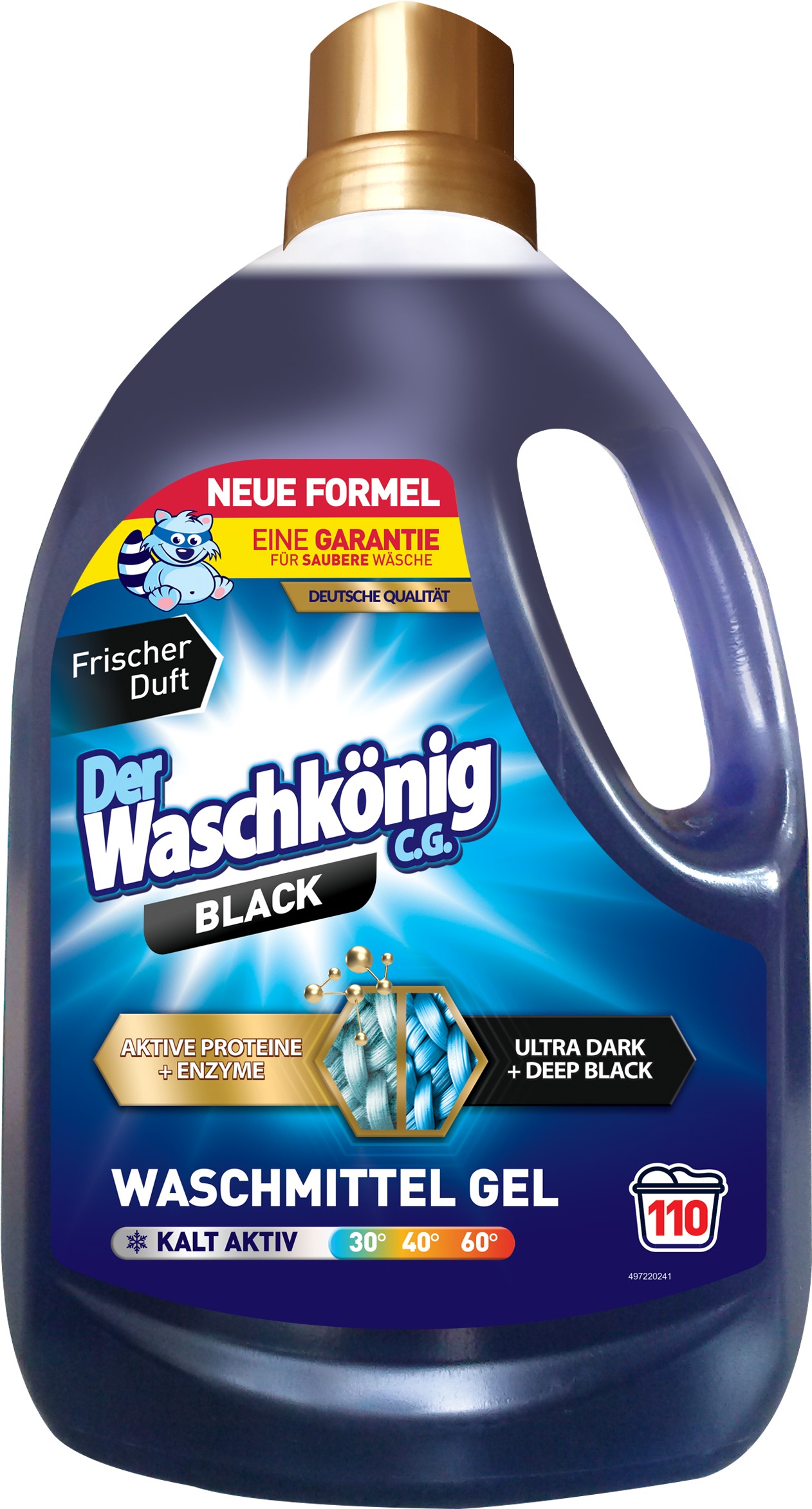 DER WASCHKÖNIG Prací gel Black 3,3 l