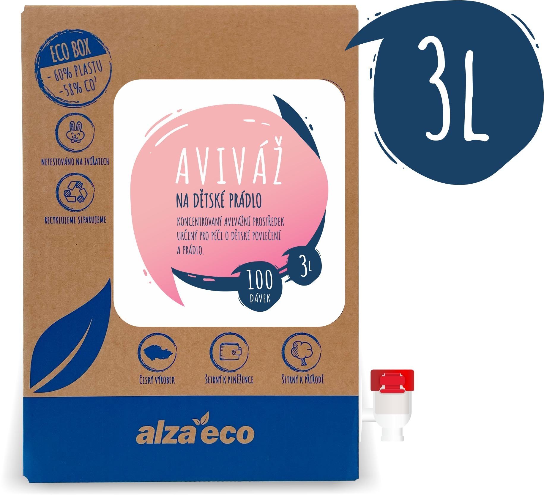 AlzaEco Aviváž na dětské prádlo 3 l
