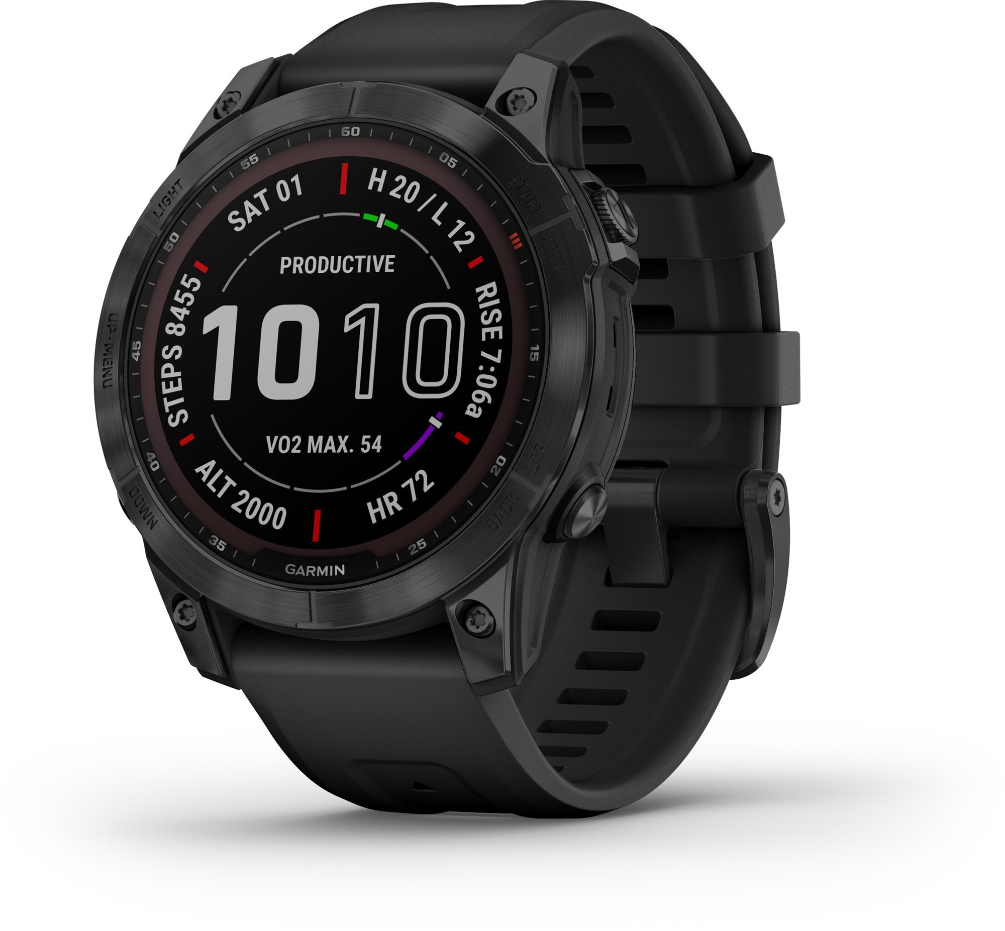 Garmin Fenix 7 Sapphire Solar Black DLC Titanium/Black Band