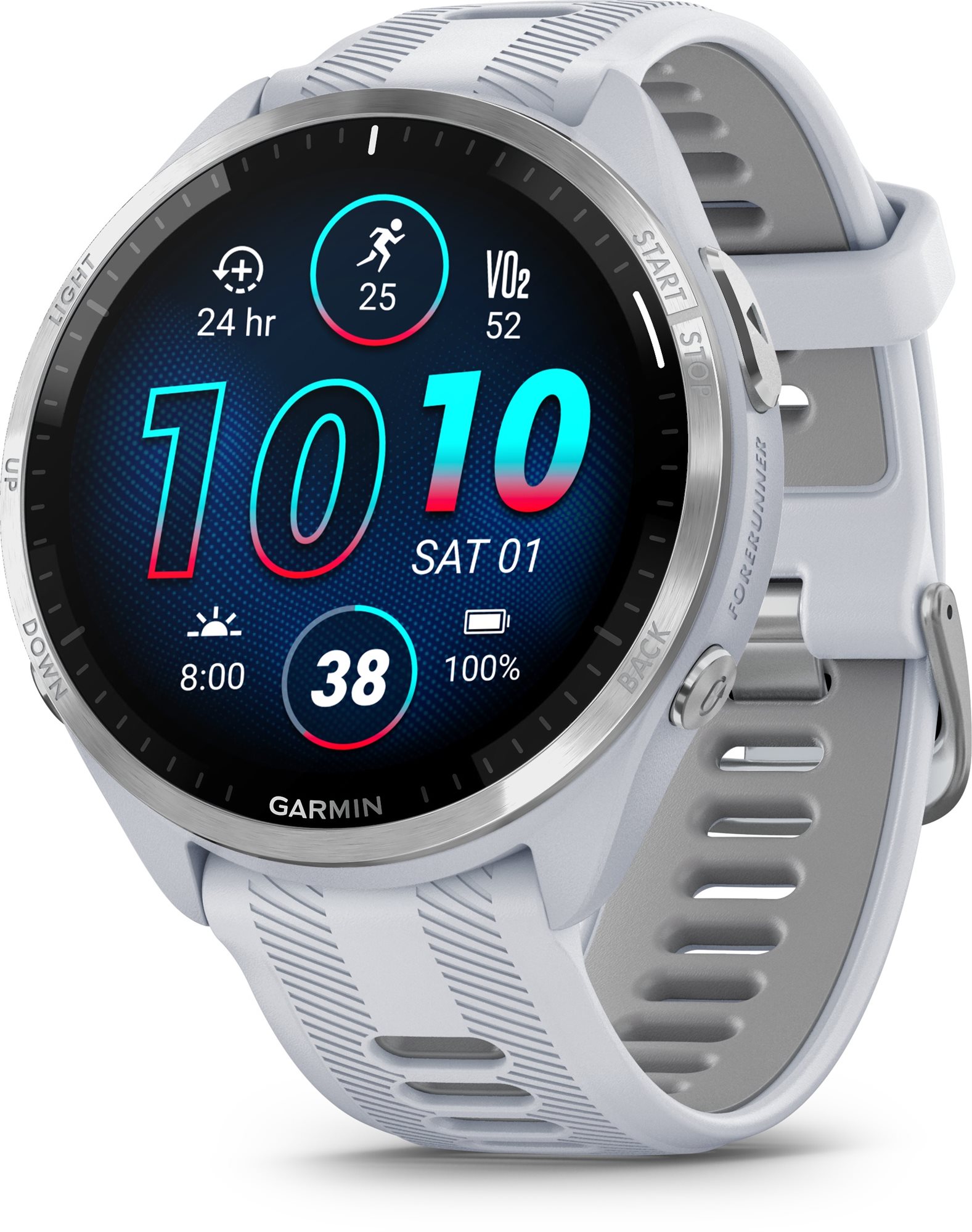 Garmin Forerunner 965 Whitestone/Powder Gray