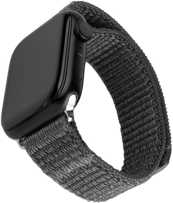 FIXED Nylon Sporty Strap pro Apple Watch 38/40/41mm tmavě šedý