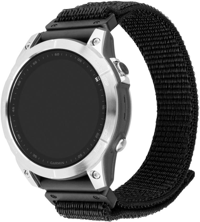 FIXED Nylon Sporty Strap pro Garmin QuickFit 26mm černý
