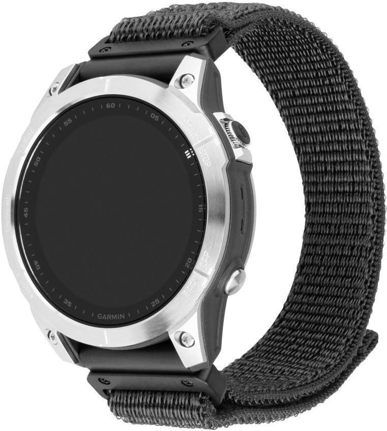 FIXED Nylon Sporty Strap pro Garmin QuickFit 26mm tmavě šedý